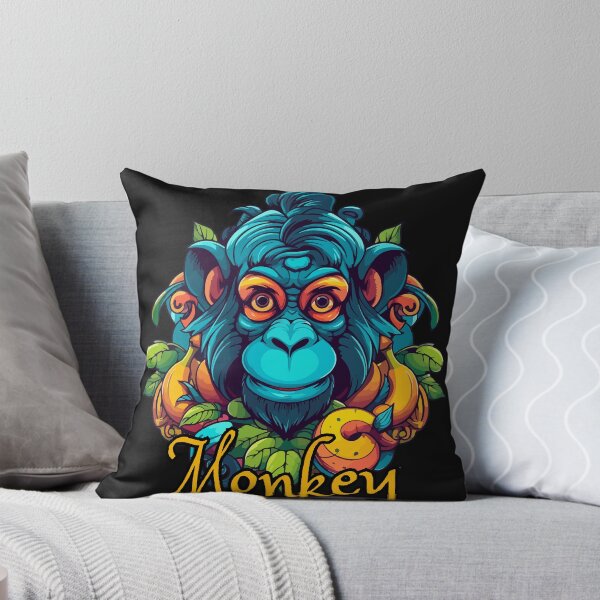 Item preview, colorful monkey  designed and sold by HafsaIrfan.