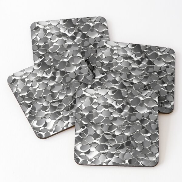 Item preview, Metallic Pattern: Silver Pattern designed and sold by CreativeSparkzz.