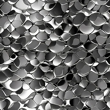 Artwork thumbnail, Metallic Pattern: Silver Pattern by CreativeSparkzz