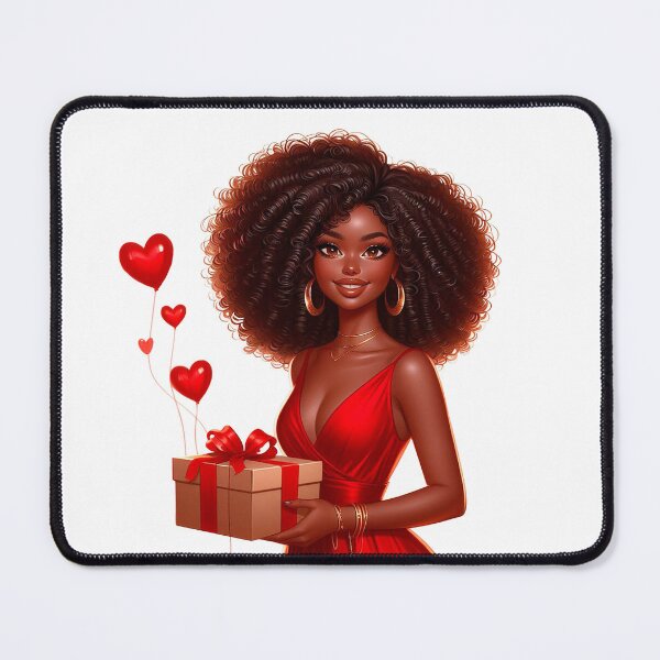 Item preview, Valentine´s Day Afro American Woman, Fashion Illustration, Valentine Design, Valentine Gift. designed and sold by gabrielakrall.