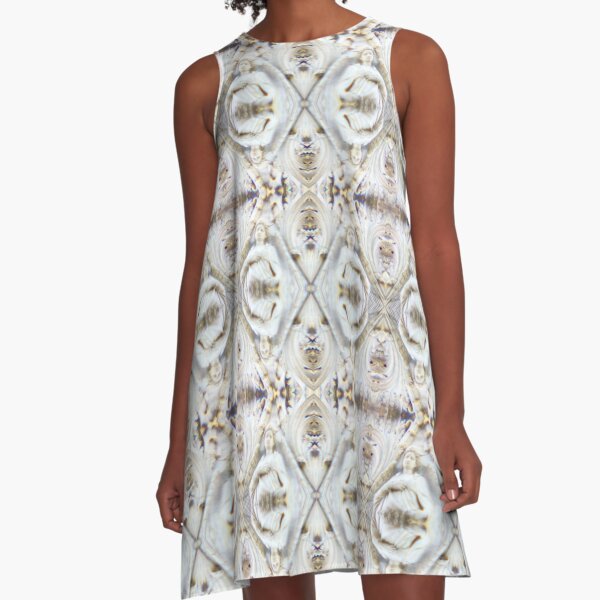Venetian Stone Woman - Original Photo - Santo Stefano Church - White Marble A-Line Dress