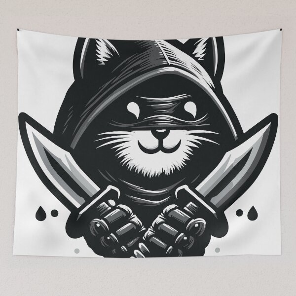 Item preview, Cat Assasin designed and sold by bihtti.
