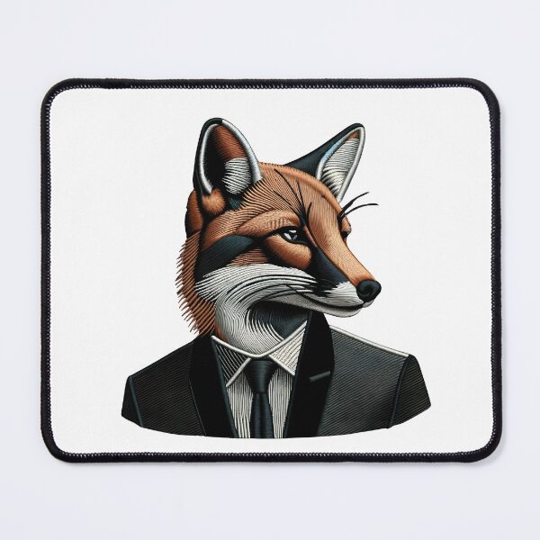 Item preview, Fox Adulting Embroidery Illustration designed and sold by #Adulting Central.