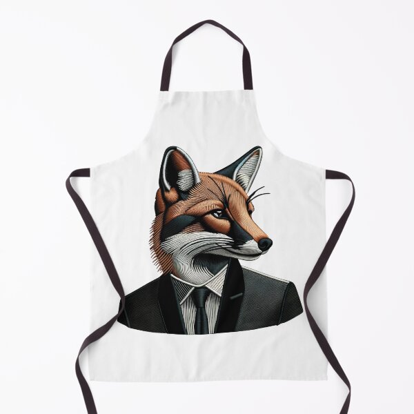 Item preview, Fox Adulting Embroidery Illustration designed and sold by #Adulting Central.