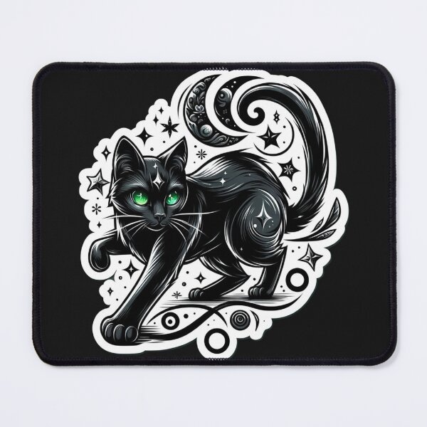 Item preview, Stylish Black Cat Illustration designed and sold by Anavai987.