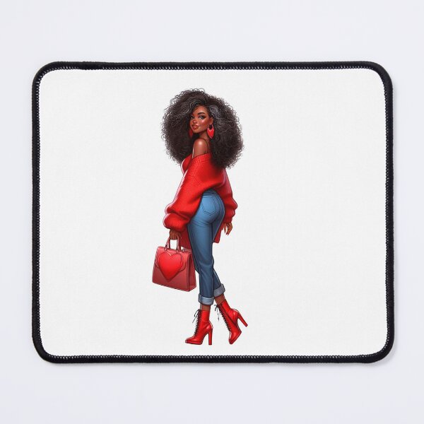 Item preview, Valentine´s Day Afro American Woman, Fashion Illustration, Valentine Design, Valentine Gift. designed and sold by gabrielakrall.