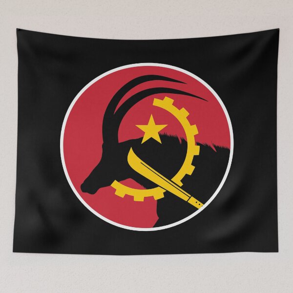 Item preview, Angola Sable antelope Angolan National Animal Flag designed and sold by FlagX.