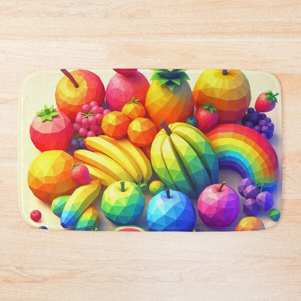 Item preview, Low Poly Rainbow Fruits #1 designed and sold by DragonsPetals.