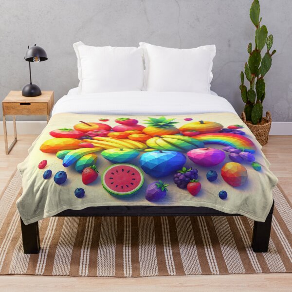 Item preview, Low Poly Rainbow Fruits #1 designed and sold by DragonsPetals.