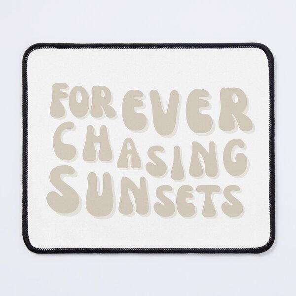 Item preview, Font with Forever chasing sunsets, vintage surfer shirt designed and sold by stayfreshbyme.
