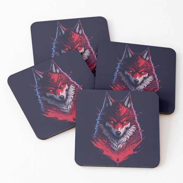 Item preview, Intense Evil Red Wolf designed and sold by danialvaradove.