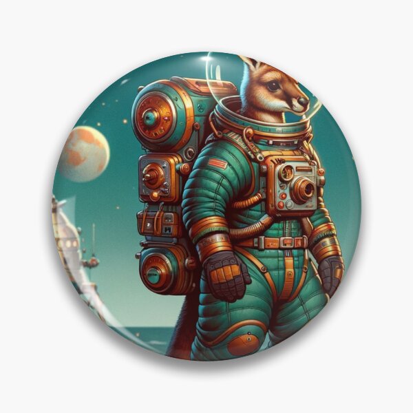Item preview, Atompunk Kangaroo Astronaut designed and sold by Zestpond.