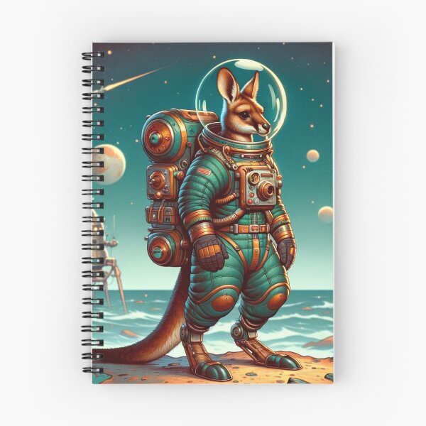 Item preview, Atompunk Kangaroo Astronaut designed and sold by Zestpond.