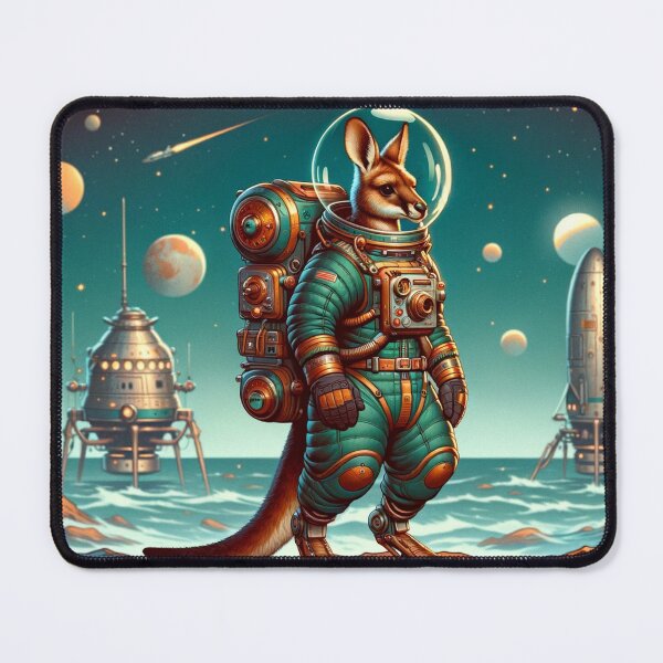 Item preview, Atompunk Kangaroo Astronaut designed and sold by Zestpond.