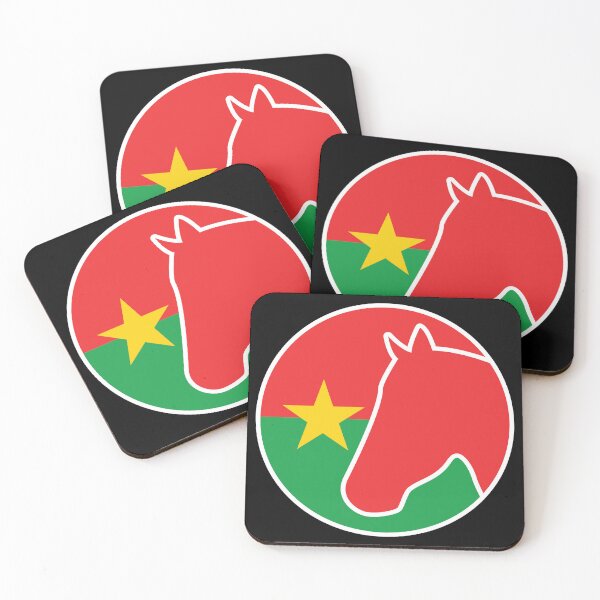 Item preview, Burkina Faso Horse Burkinabe National Animal Flag designed and sold by FlagX.