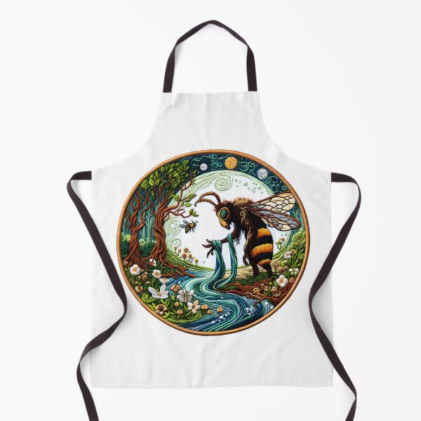 Item preview, Bee Biodiversity Embroidery Artwork designed and sold by #Adulting Central.