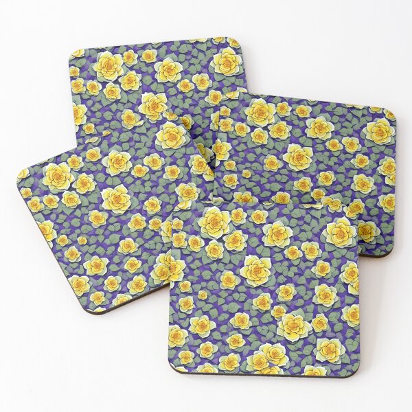 Item preview, Pattern of yellow flowers designed and sold by CreativeSparkzz.