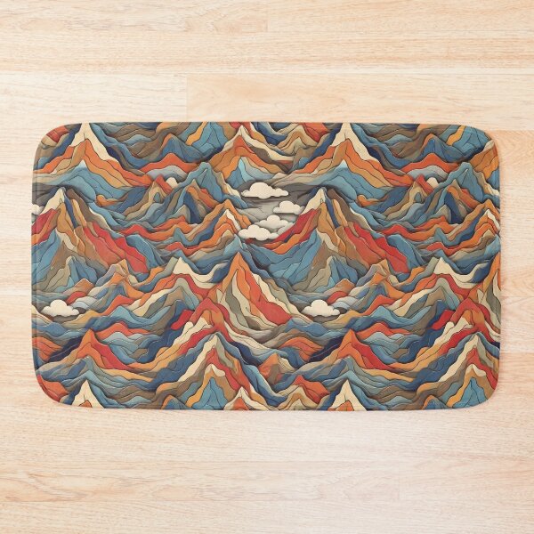 Item preview, Pattern of colorful mountains designed and sold by CreativeSparkzz.