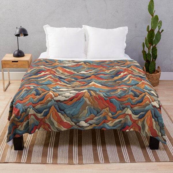 Item preview, Pattern of colorful mountains designed and sold by CreativeSparkzz.