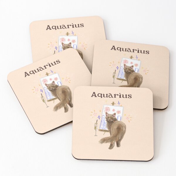 Item preview, Zodiac Cats Aquarius designed and sold by Chloe Dougherty.