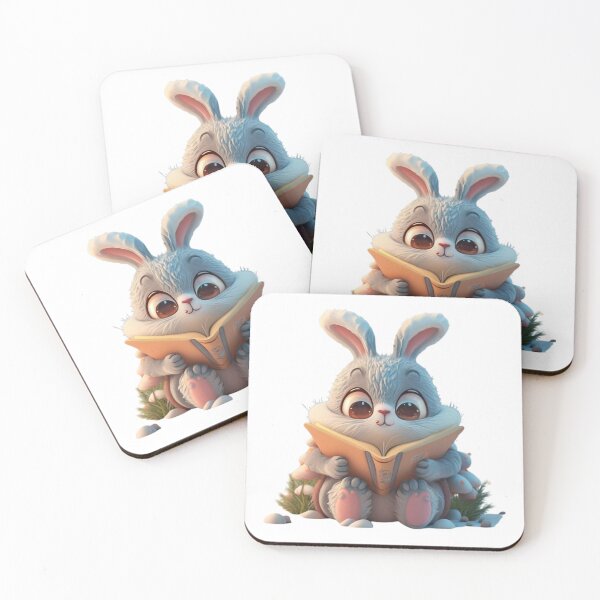 Item preview, Adorable Arctic Hare Bookworm Delight designed and sold by BestArtByArvind.