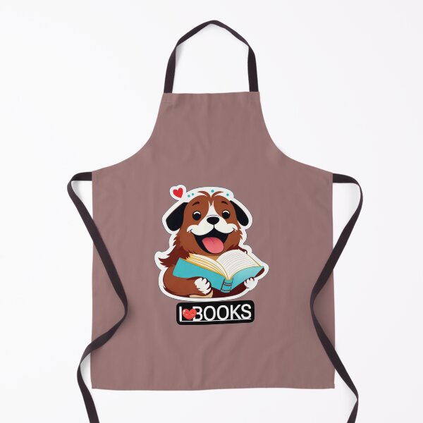 Item preview, Happy dog reading a book designed and sold by Yelenaapen.