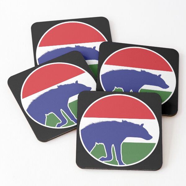 Item preview, Gambia Hyena Gambian National Animal Flag designed and sold by FlagX.