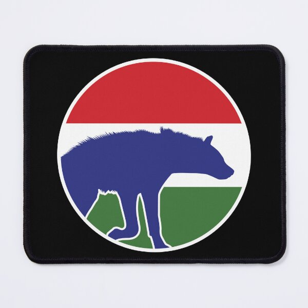 Item preview, Gambia Hyena Gambian National Animal Flag designed and sold by FlagX.