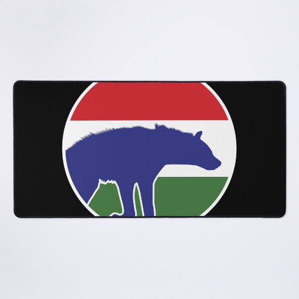 Item preview, Gambia Hyena Gambian National Animal Flag designed and sold by FlagX.