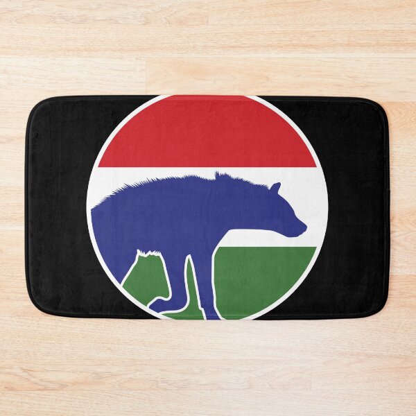 Item preview, Gambia Hyena Gambian National Animal Flag designed and sold by FlagX.