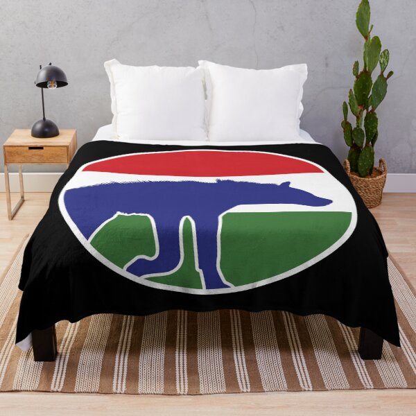 Item preview, Gambia Hyena Gambian National Animal Flag designed and sold by FlagX.