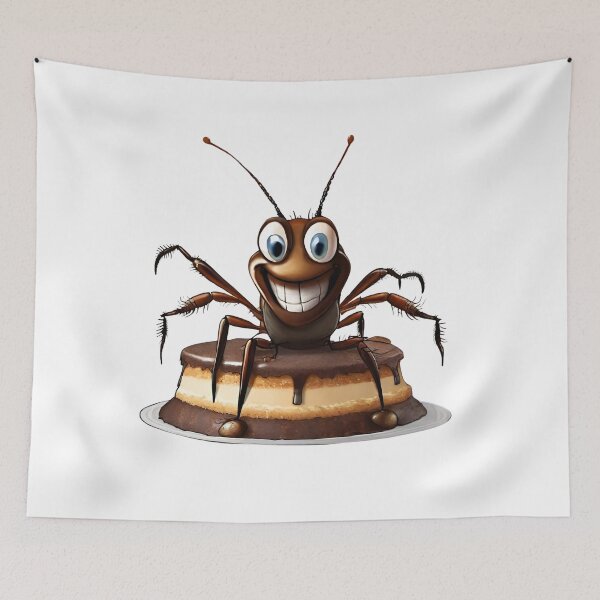 Item preview, cockroach, cake-eating worm, rodent control, disinfestation, cake, gluttony designed and sold by LYDIA0304.