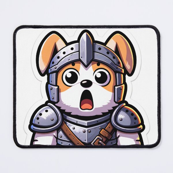 Item preview, Surprised warrior dog designed and sold by VividDripCo.