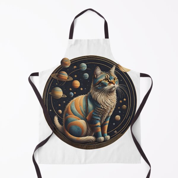 Item preview, Celestial Cat with Planets designed and sold by Qlutique.