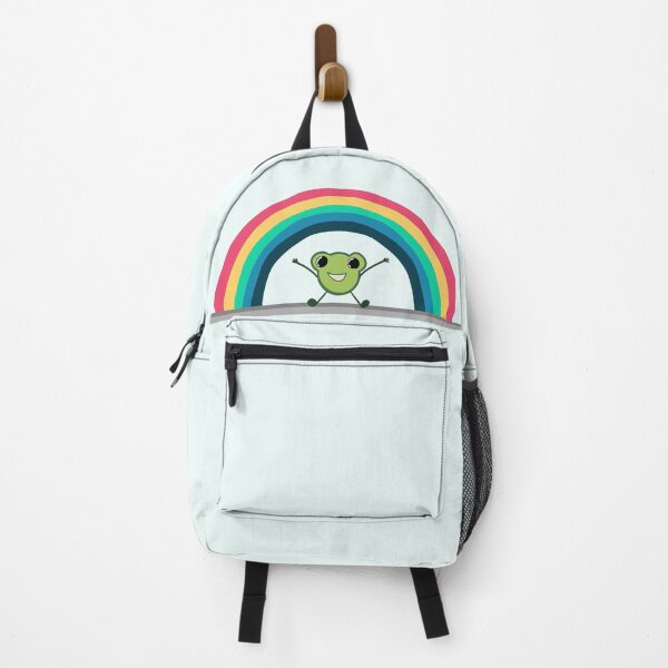 Item preview, Tiny frog standing under a rainbow designed and sold by hellenjellen.
