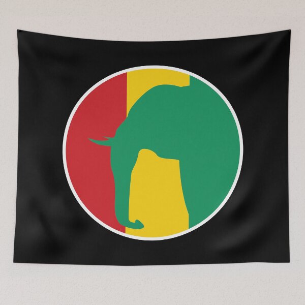 Item preview, Guinea Elephant Guinean National Animal Flag designed and sold by FlagX.
