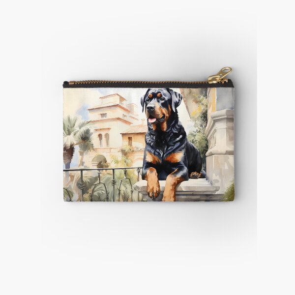 Item preview, Rottweilor sitting in front of the house designed and sold by PawfectTeem.