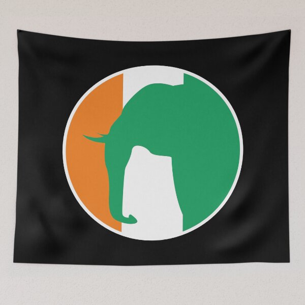 Item preview, Ivory Coast Elephant Ivorian National Animal Flag designed and sold by FlagX.