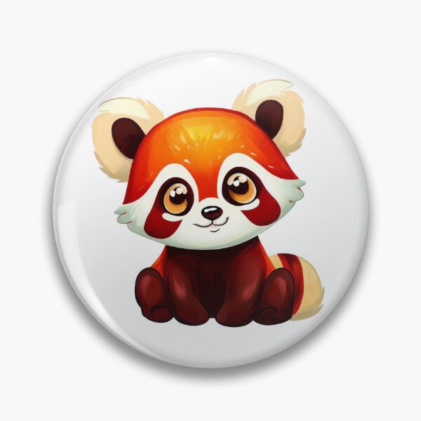 Item preview, Cute Red Laughing Panda Little Animal Ginger Asian Style Bamboo  designed and sold by Cr320.