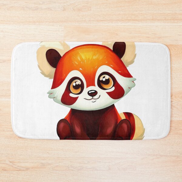 Item preview, Cute Red Laughing Panda Little Animal Ginger Asian Style Bamboo  designed and sold by Cr320.