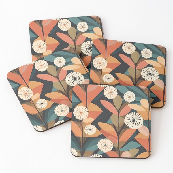 Item preview, 60s Retro Mid Century Modern Dandelion Abstract Floral Pattern designed and sold by Neeshki.