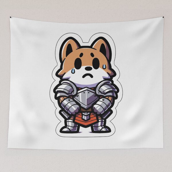 Item preview,  Anxious warrior dog  designed and sold by VividDripCo.