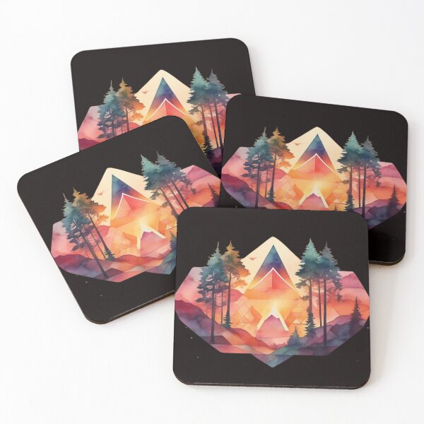 Item preview, Geometric Shapes And Nature Trees designed and sold by vuslatmedia.