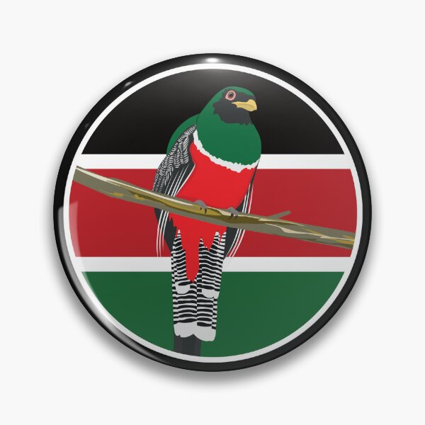 Item preview, Kenya Collared trogon Kenyan National Animal Flag designed and sold by FlagX.