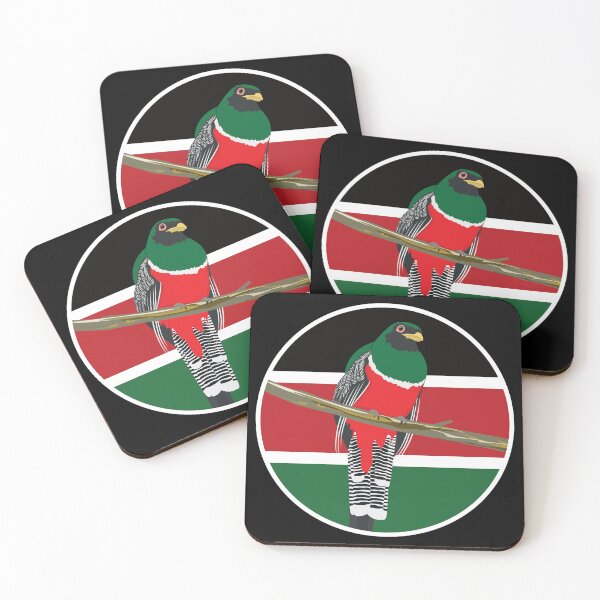 Item preview, Kenya Collared trogon Kenyan National Animal Flag designed and sold by FlagX.