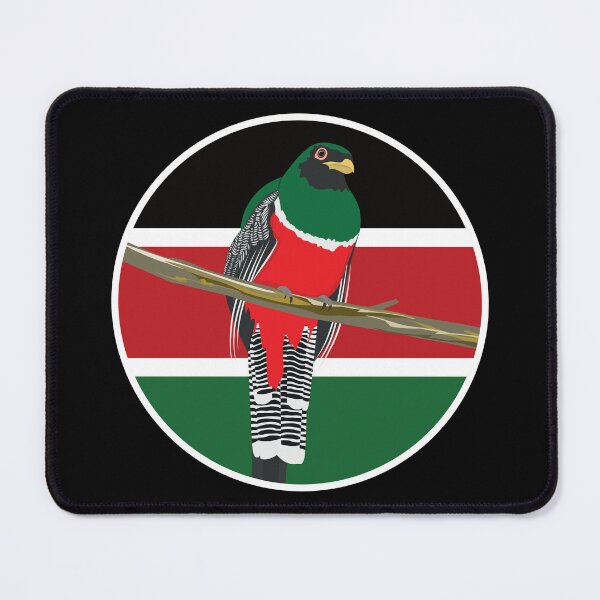 Item preview, Kenya Collared trogon Kenyan National Animal Flag designed and sold by FlagX.