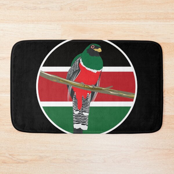 Item preview, Kenya Collared trogon Kenyan National Animal Flag designed and sold by FlagX.