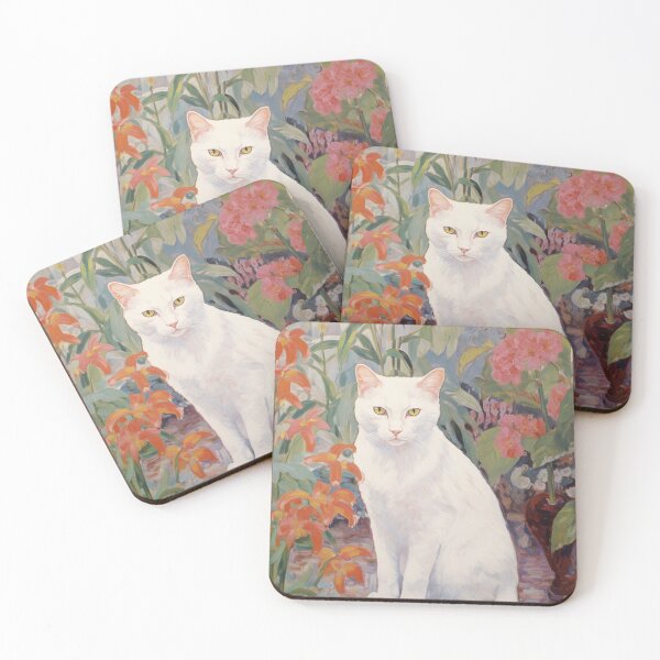 Item preview, White Cat Botanical Garden designed and sold by trajeado14.