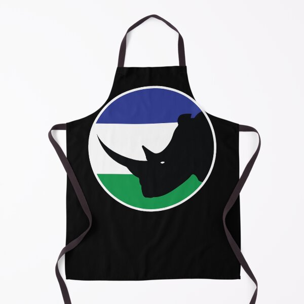 Item preview, Lesotho Black rhino Basotho National Animal Flag designed and sold by FlagX.