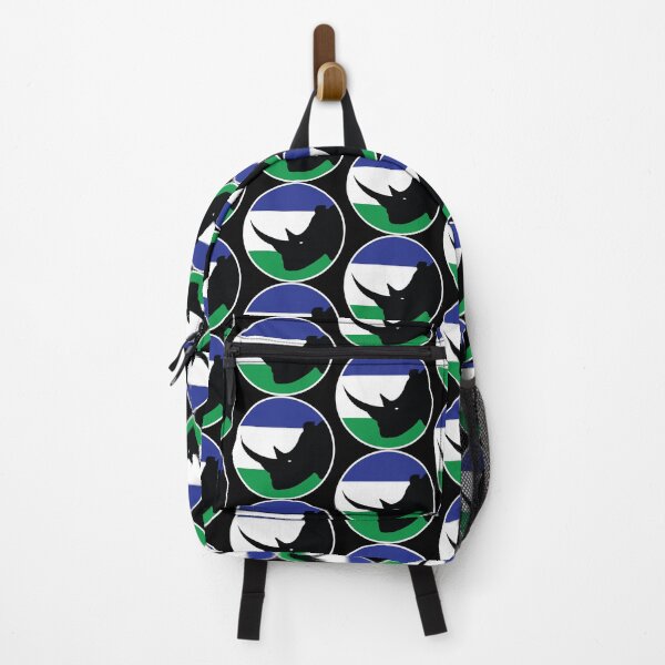 Item preview, Lesotho Black rhino Basotho National Animal Flag designed and sold by FlagX.